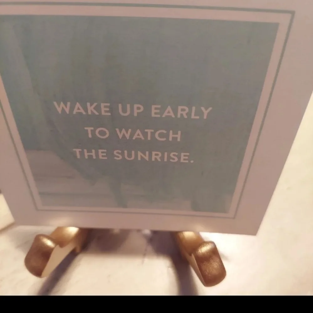 INSPIRATIONAL WELLNESS CARDS WITH GOLD FRAME By Zoe Brennan BNWT SO
